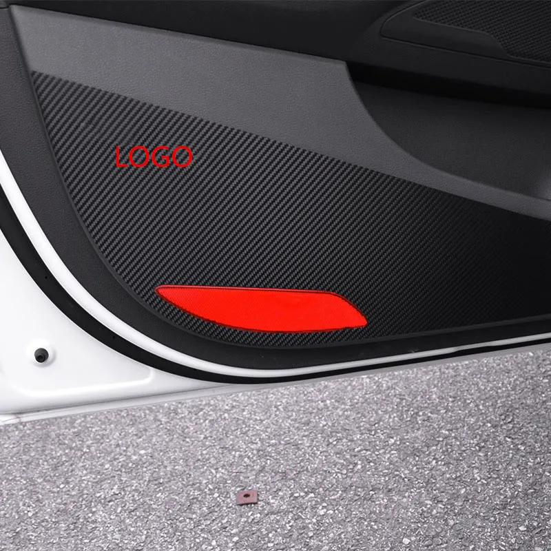 4 шт./компл. Carbin Fibre Anti Kick Pad для Hyundai New Tucson /Elantra 2016 AB030|pad pad|2016 hyundai tucsonpad 2 |