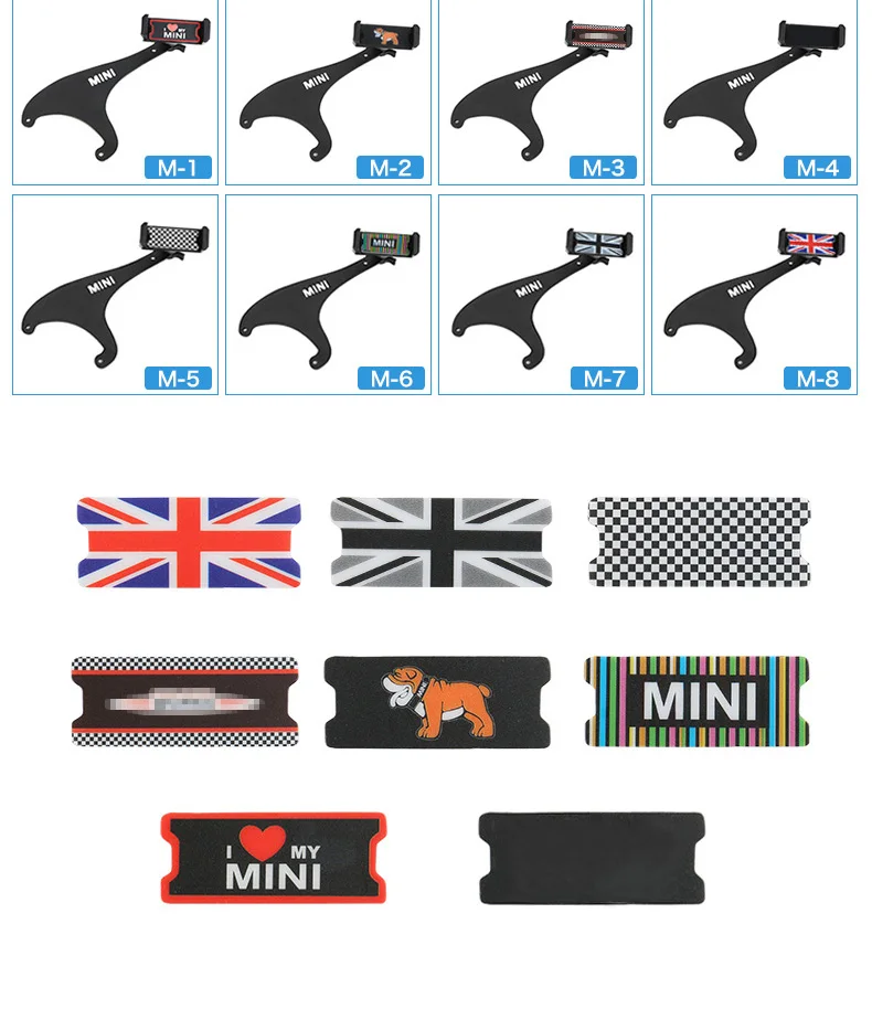 Airspeed Gray Union Jack Bracket Car Steering Wheel Phone Mount Mobile Phone Holder for Mini Cooper Countryman F60 Accessories   (5)