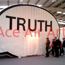 Истина или осмеливаются надувные декоративные ворота, Арка стенка для арендной платы может эксклюзивное освещение