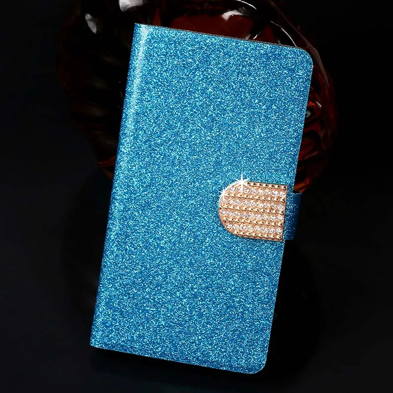 Флип-чехол для телефона для Nokia 1 2 2,1 3 3,1 5 кожаный чехол-бумажник в стиле блестящий кожаный Капа для NOKIA1 NOKIA2 NOKIA2.1 NOKIA3 NOKIA3.1 NOKIA5 - Цвет: blue
