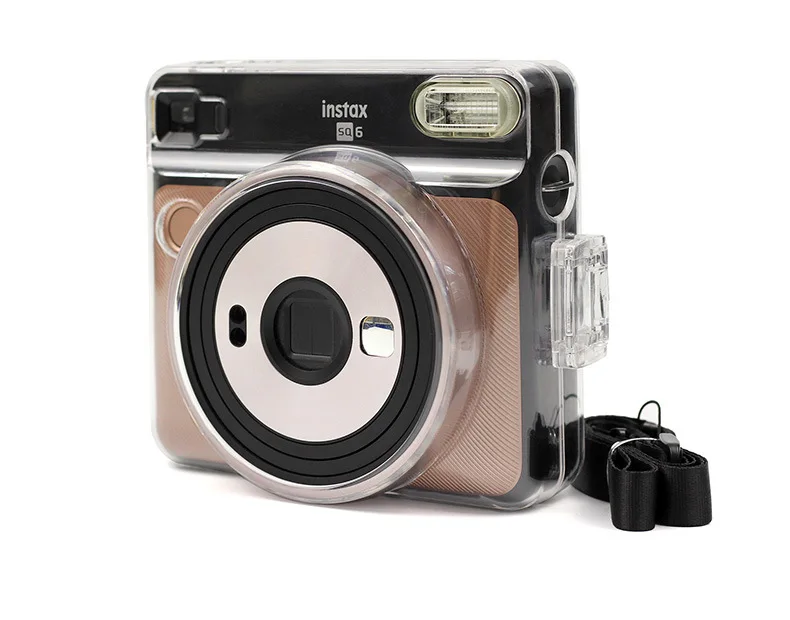 Прозрачная кристаллическая Камера сумка для FUJIFILM Instax квадратная SQ6 Cas защитная оболочка чехол Кристалл пластик мгновенный чехол сумка