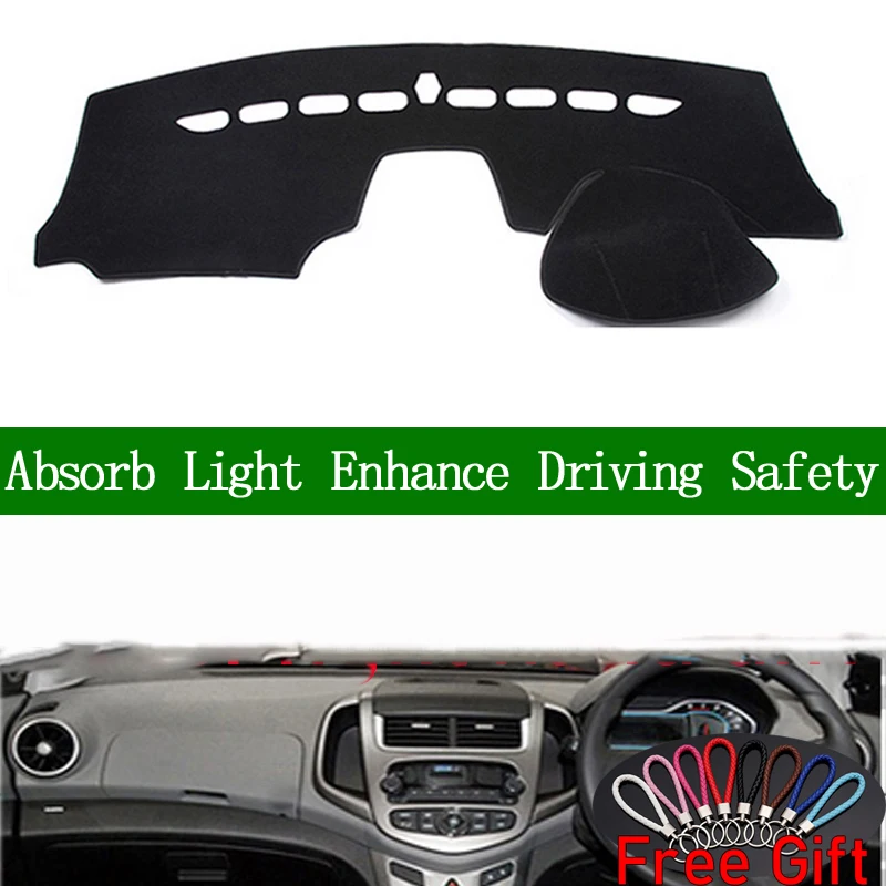

For Chevrolet Aveo sonic 2014 2015 2016 2017 Right Hand Drive Dashboard Cover Car Stickers Dash Mat Carpet Interior Accessories