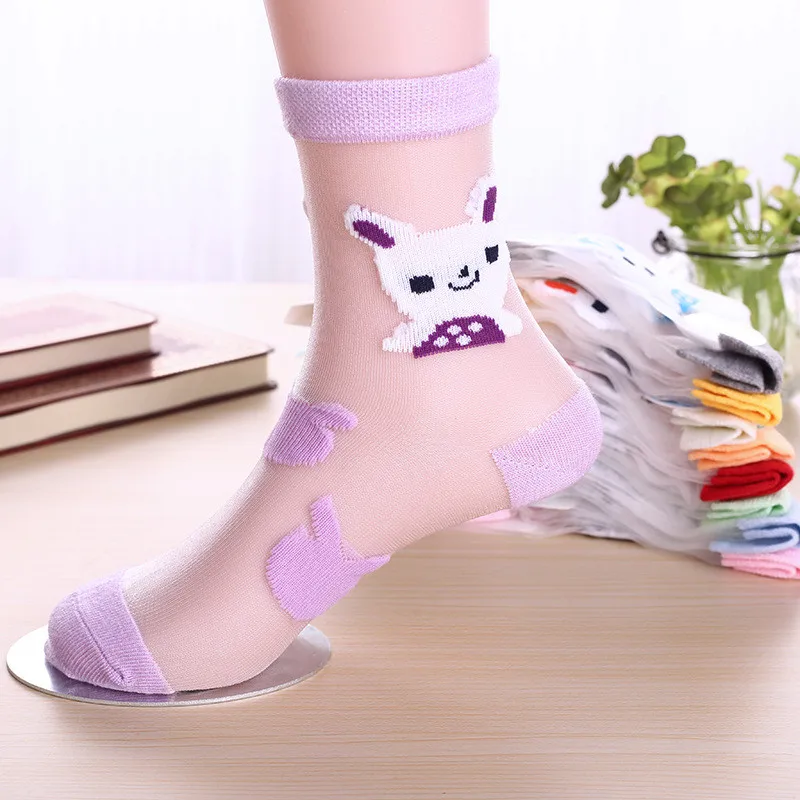 

6 Pairs/Lot Girls Socks for Children Kids Mesh Style Baby Girl Floral Socks with Elastic Lace Flowers Butterfly Summer Wholesale