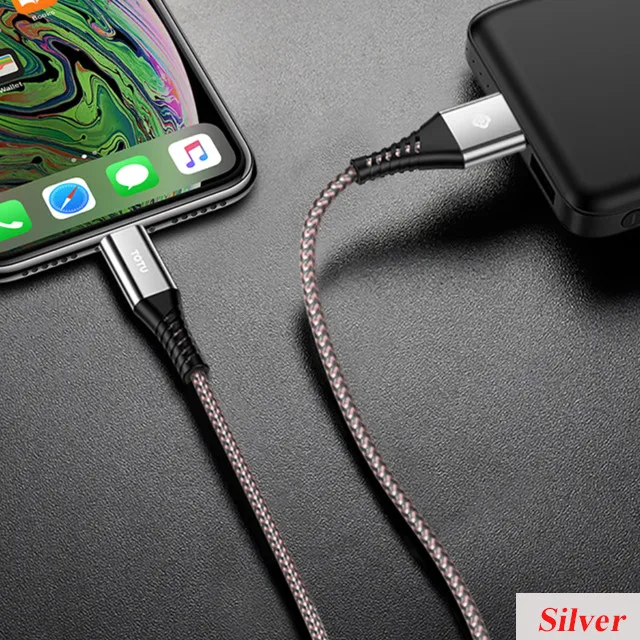 For iPhone Xr XS Max X 8 7 6 6S 5 5S USB Cable 2.4A Fast Charging