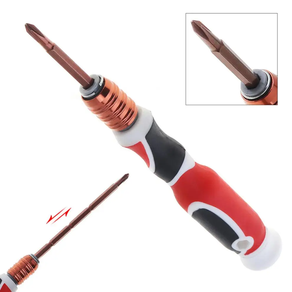 

1pc 3.5mm Adjustable Dual Purpose Screwdriver with Phillips and Slotted for Office / Home Use