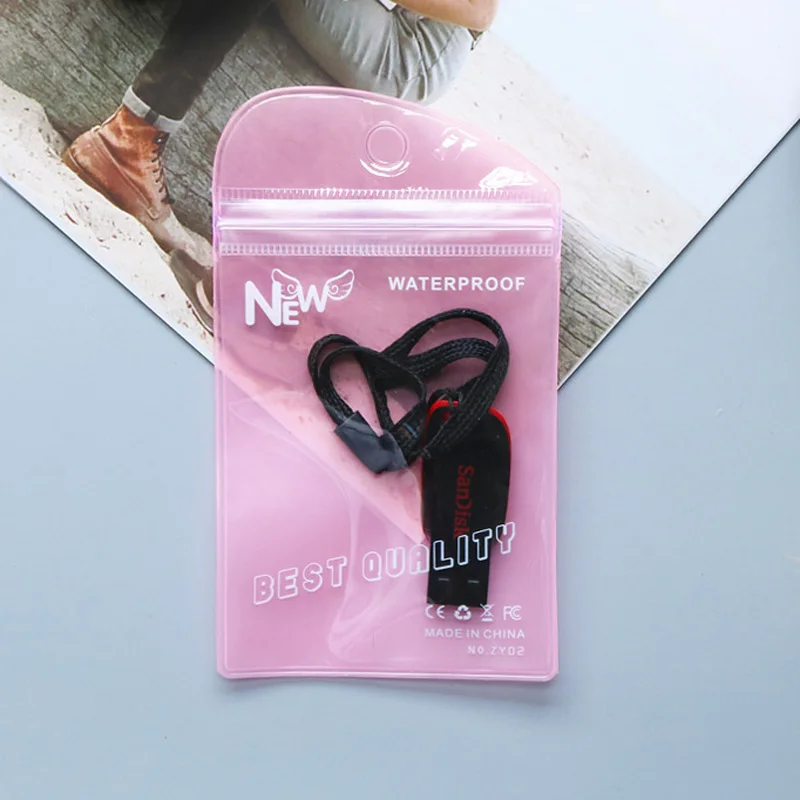 

3000pcs High quality WaterProof zipper lock Retail pack packing bag for USB data cable Electronic accessories Gifts package bag