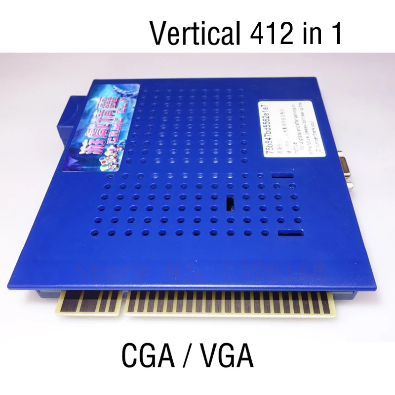 em 1, jogo de tabuleiro pcb elf com cga & vga