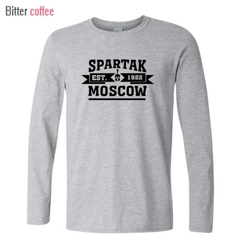 Горький кофе нвэ высокое качество, футболка с Москвой, Российская премьера лига, Camiseta, футболка с длинным рукавом, XS-XXL