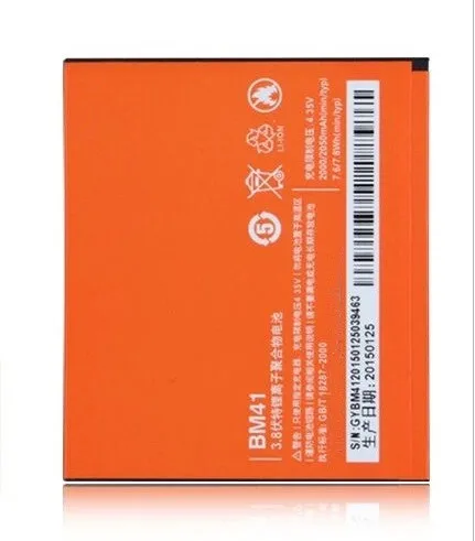 

High quality + tracking code AZK NEW 2000/2050mAh BM41 battery For Xiaomi Hongmi Red Rice Redmi 1S Battery BM-41