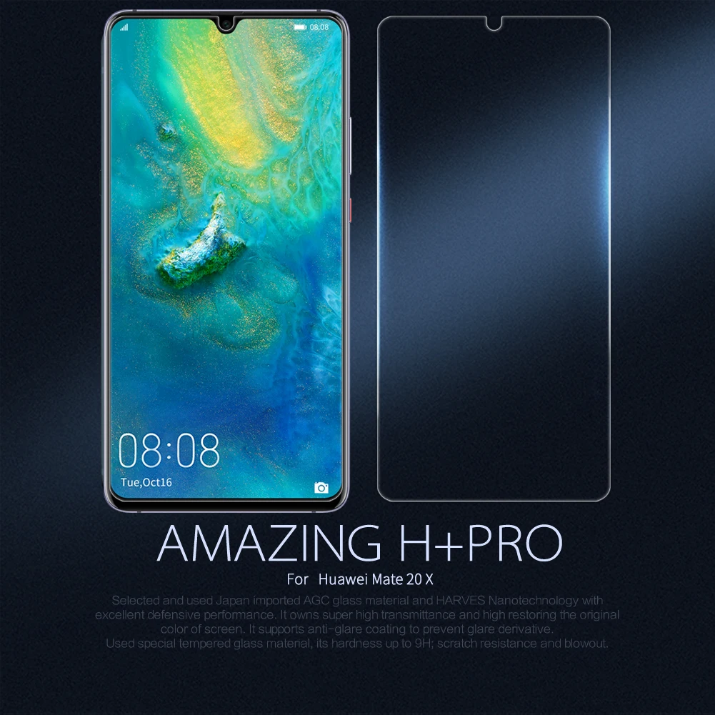 Для Huawei Mate 20 X/Mate стеклянная пленка Nillkin H + PRO 2.5D защита экрана Защитное стекло для |