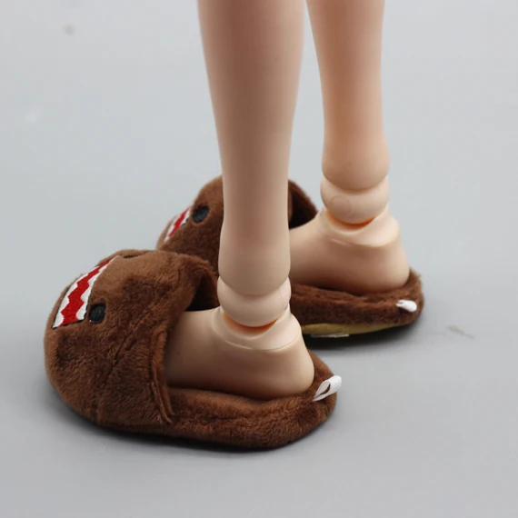 Новые милые фетровые шлепанцы для девочек 18 дюймов, кукольная обувь для девочек, мини BJD обувь, подходящая 43 см, игрушки куклы
