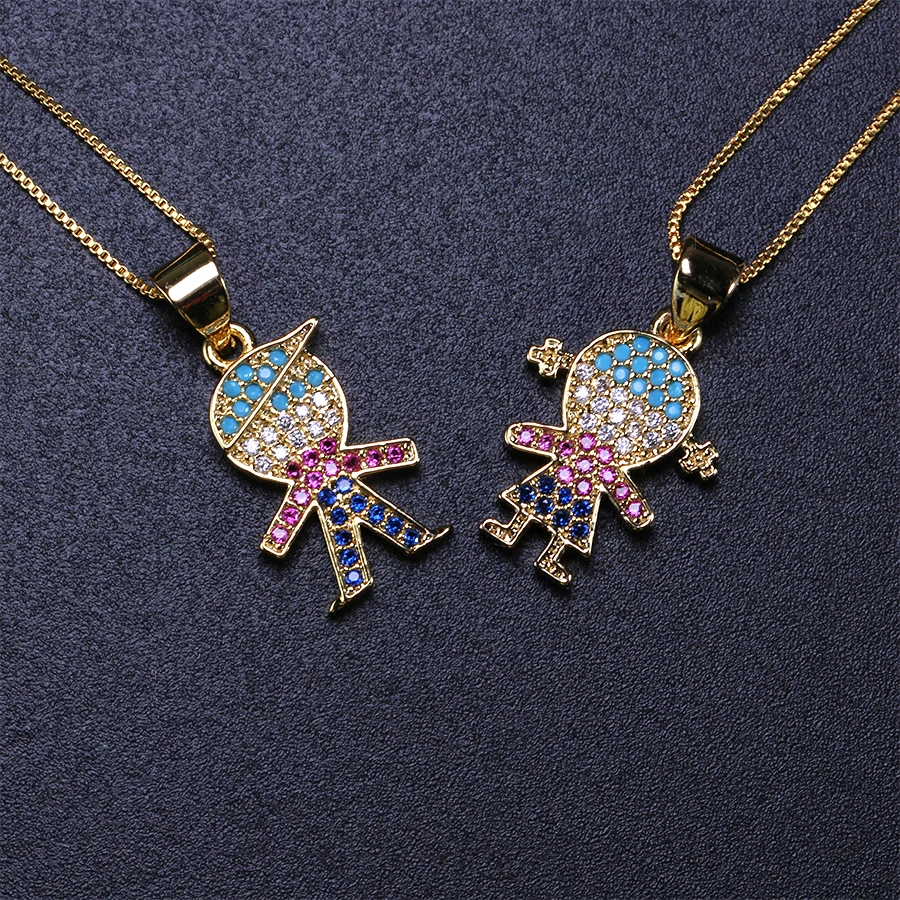 

Love Boy Girl Pendant Choker Necklace Multi Color Family Mom Dad Daughter Son necklace Kid Jewelry for Women Jewelry PYL048