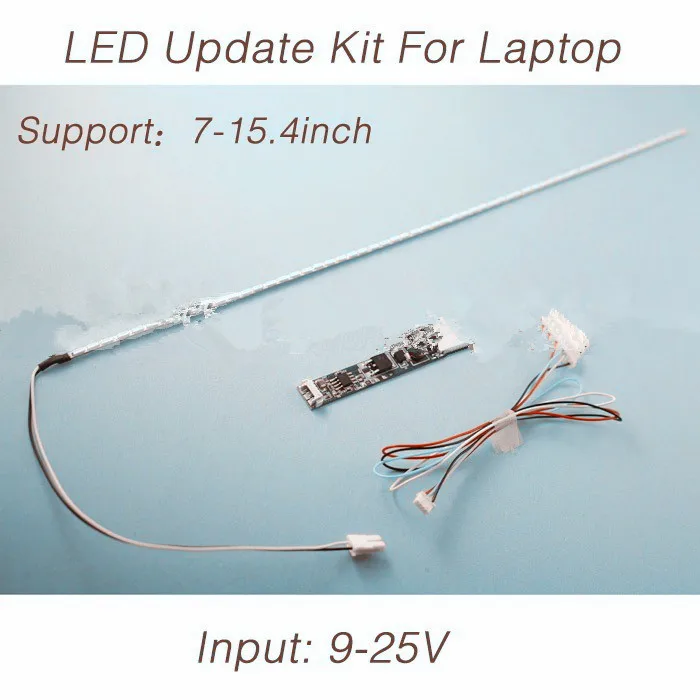 

14 inch wide 290x2.0mm LCD Laptop Dimable LED Backlight Lamps Adjustable Update Kit Strip+Board 9-25V Input 2sets