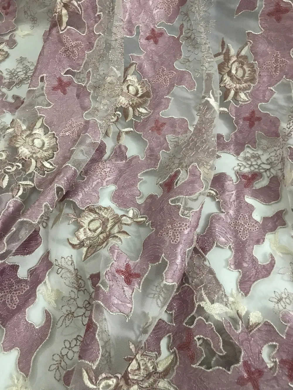 

JIANXI.C-71515 bridal Tulle Mesh Fabric Nigerian flower Lace Fabric African French Net Lace Fabric