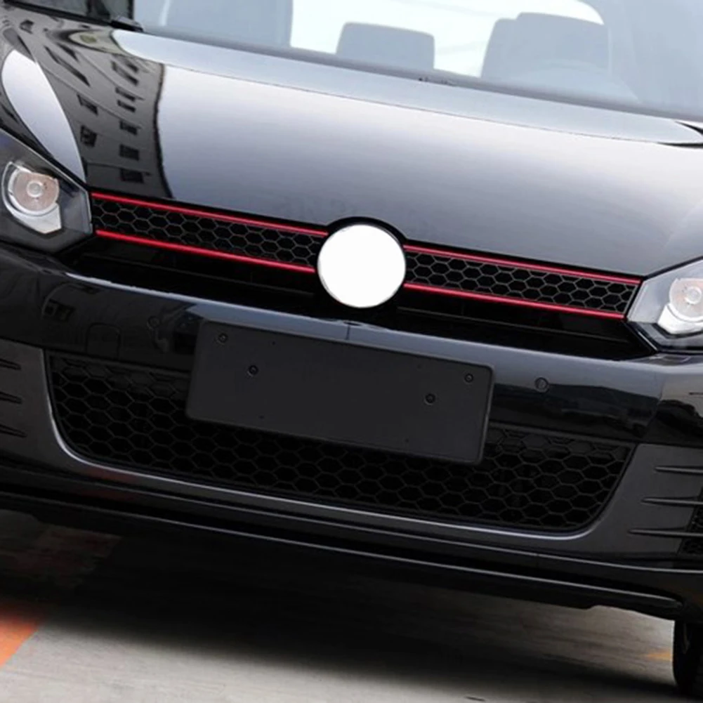 Front Hood Grille Reflective Fabric Decals Car Strip Sticker Decoration for VW Golf 6 7 Tiguan accesorios automovil