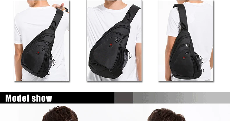 peito pacote sling sacos de ombro para