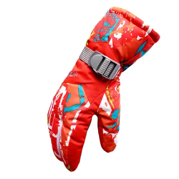 

Adult Winter Man Female Outdoor Ski Bike Cycling Riding Warm Waterproof Windproof Ski Gloves Geometry 8 Colors Fashion