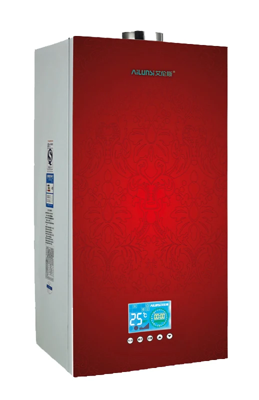 Gas boiler heating domestic hot water heating and hot water boiler