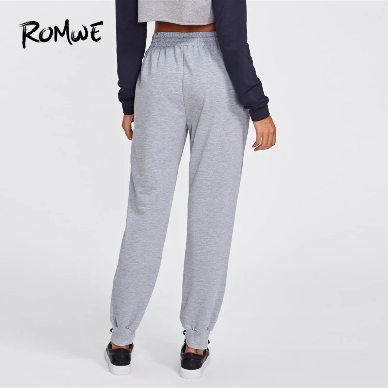 Romwe Sport Black Exercise Confetti Fitness Women Running