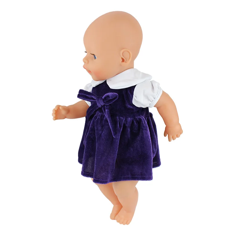 Модное платье подходит для 43 см Zapf Baby Reborn Doll 17 дюймов кукольная одежда