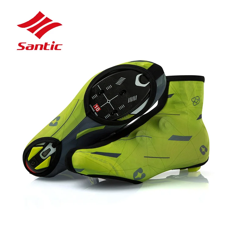 

Santic Cycling Waterproof Rainproof Road Bicycle Bike Dustproof Reflective Shoe Covers Overshoes Windproof Warm Boot Cover