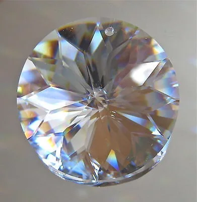 45 мм прозрачный кристалл Prism ДИСК Ясно Suncatcher фэн-шуй в одно отверстие