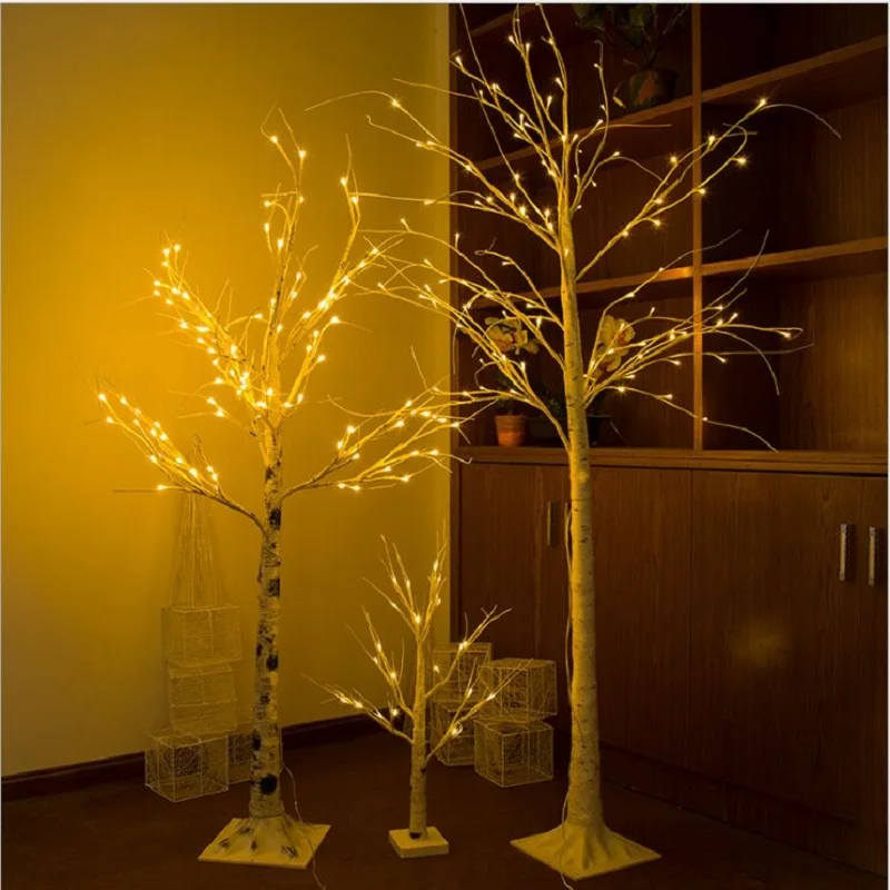 Искусственная лампа в форме березы пейзаж дерево огни церемониальные украшения развлечения общественных мест искусственное дерево № 190010