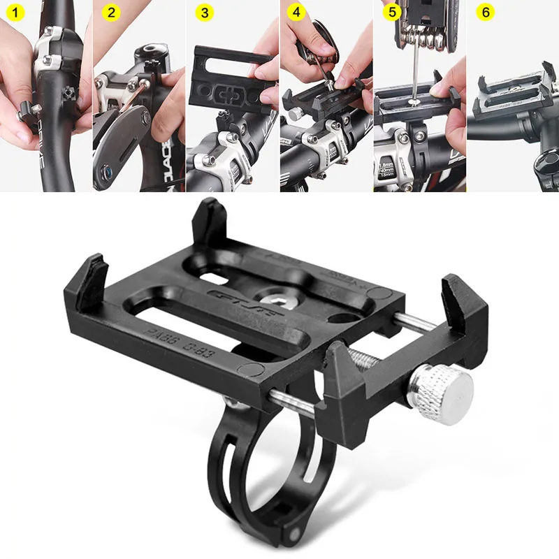  QILEJVS Metall Basis Bike Fahrrad MTB Motorrad Lenker Halterung Für iPhone Handy GPS