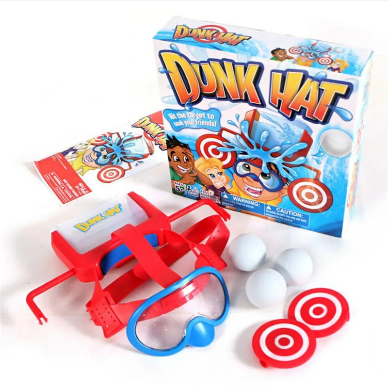 

Dunk Hat Family Fun Interactive Fast Paced Board Game Head Water Roulette Family Game Funny Prank Kid Challenge Hat NEW IN BOX