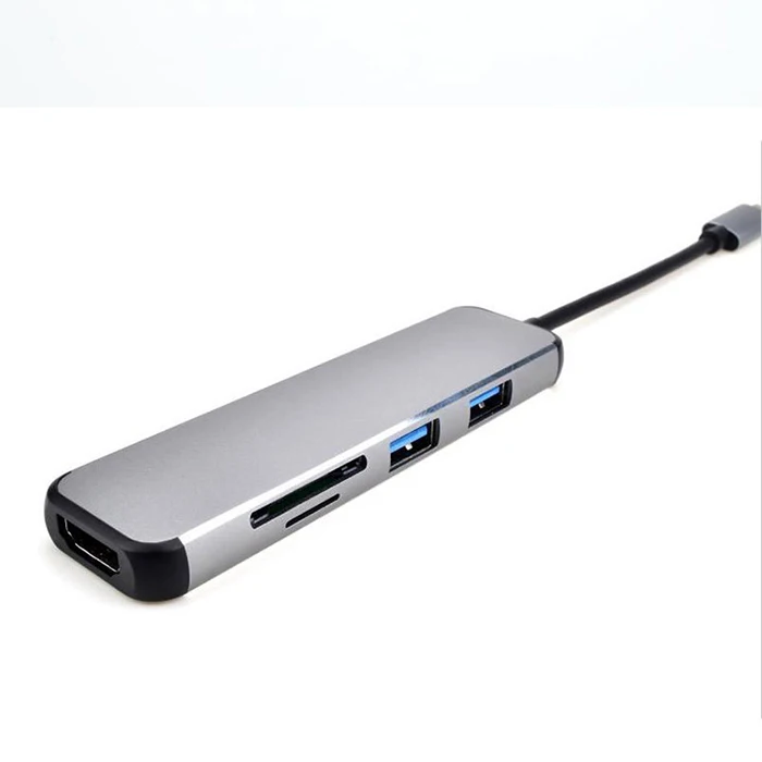 Тип с разъемами типа C и Hdmi 5-в-1 Usb3.1 концентратор USB док-станция для Macbook передачи 4 K Hd концентратор