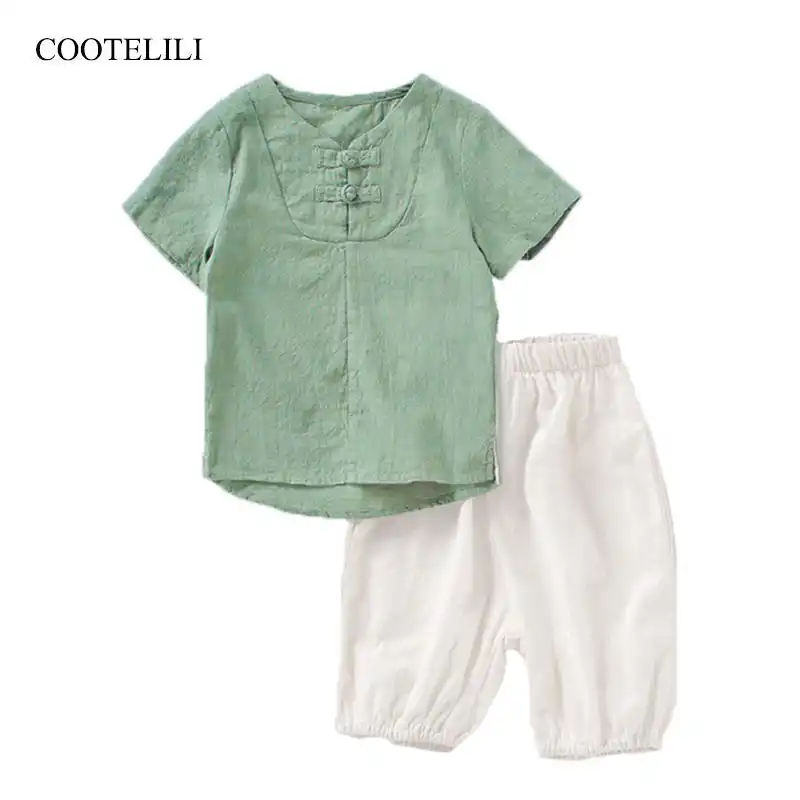 cotton linen baby clothes