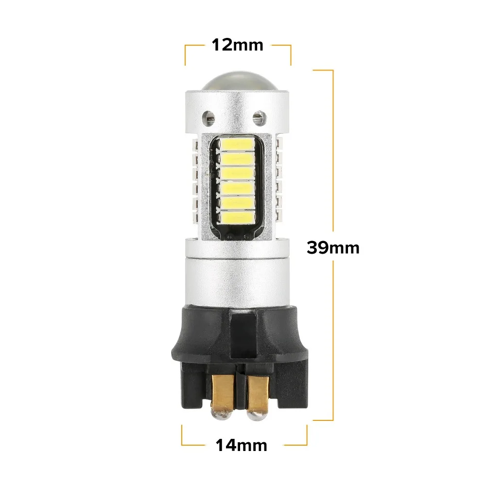 2 шт. DRL дневные ходовые огни Canbus PW24W PWY24W светодиодный светильник лампы для Audi BMW Volkswagen указатель поворота светильник s 12 В белый желтый