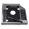 New 12.7mm Aluminum Metal Material 2nd HDD Caddy SATA To SATA 2.5