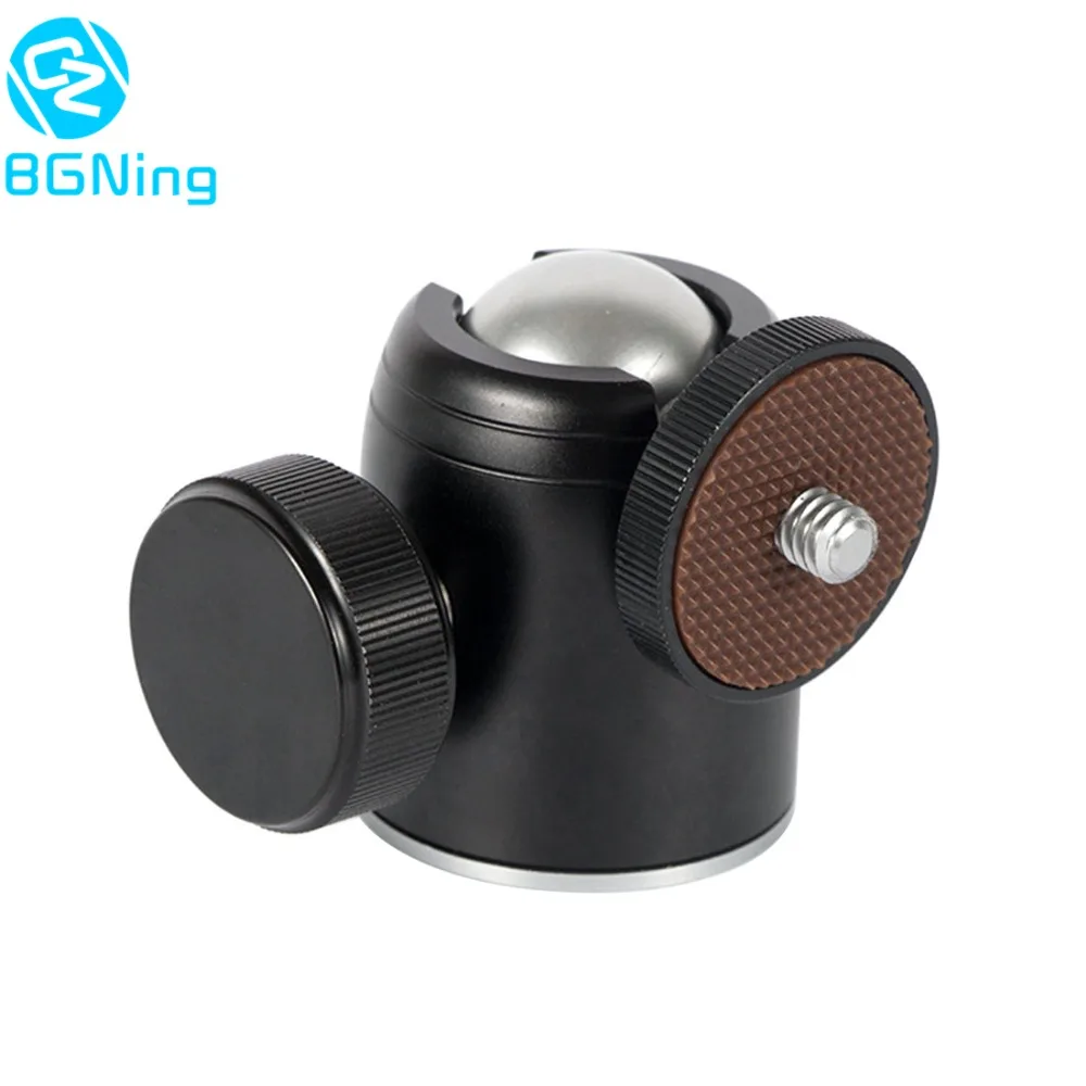 

CNC Metal 360Degree Mini Tripod Head Gimbal Monopod for Mirrorless Digital Camera Ball Head Stand Adapter 1/4 Screw Thread Mount