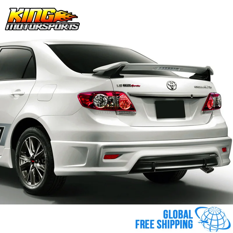 Подходит для 09-13 Toyota Corolla TRD style Sportivo спойлер багажника КРЫЛО глянцевый черный ABS 52 дюймов глобальная по всему миру