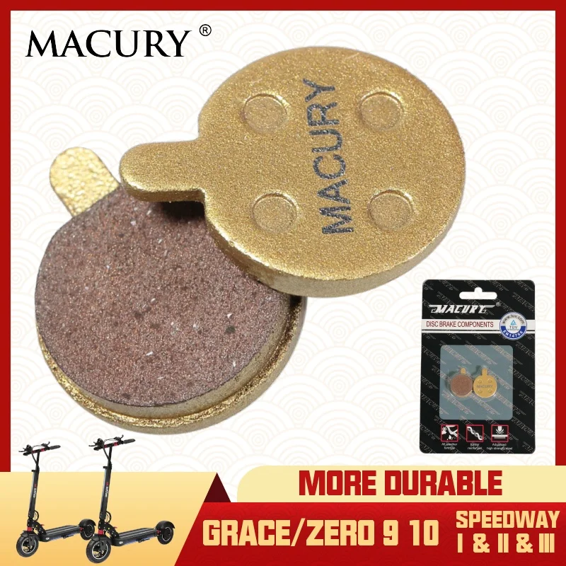 

Macury Universal Metal Disc Brake Pad for T Grace Zero 9 10 Electric Scooter Quick 1 2 3 Speedway 1 2 3 TÜV Certificate 10 Inch