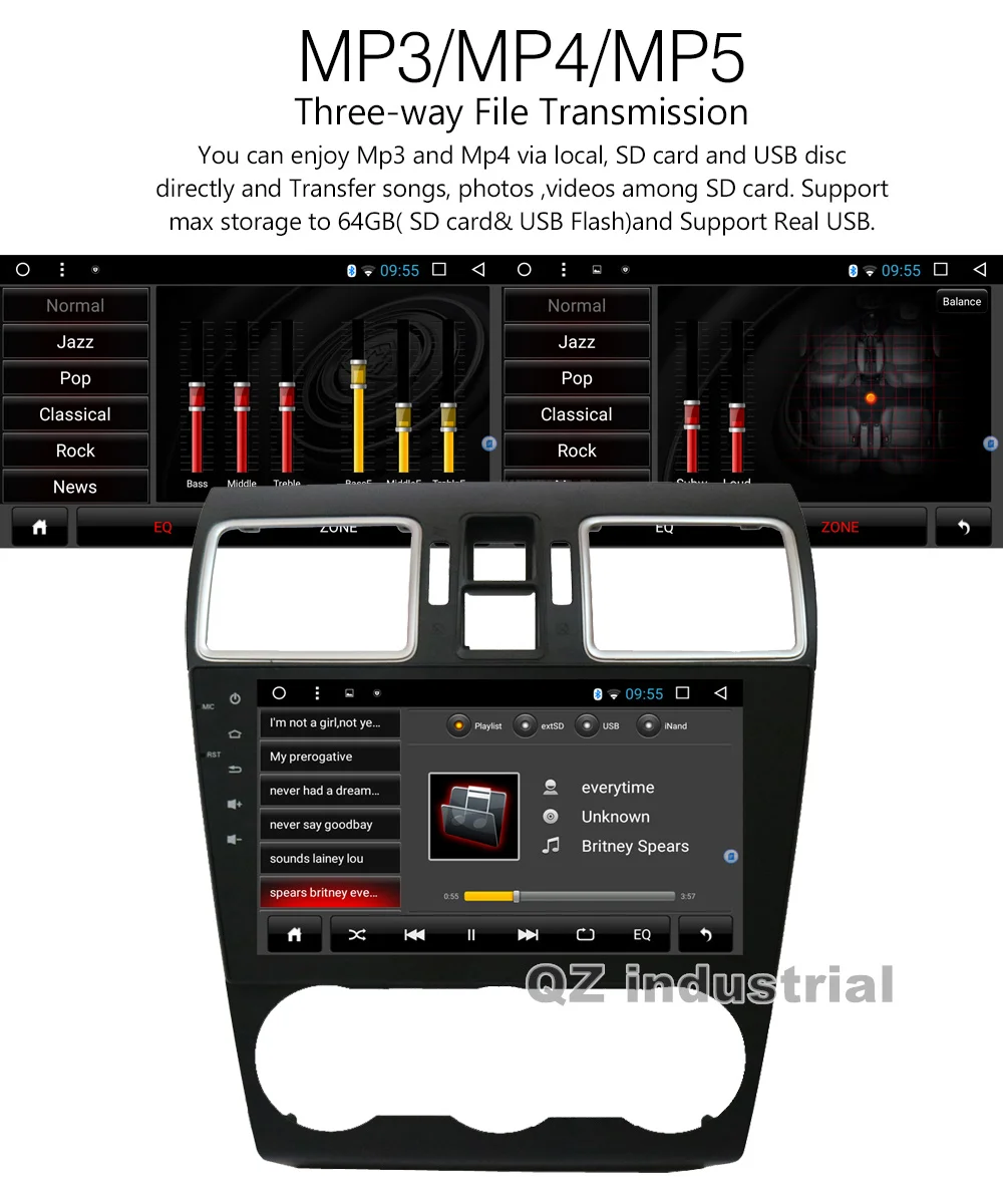 Discount QZ industrial HD 9inch Android T3 8.1 for Forester XV 2017 Car DVD Player With Canbus 3G 4G GPS WIFI Navi Radio Stereo RDS Map 6