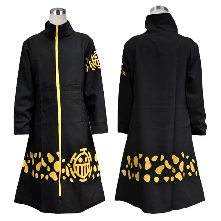 

Anime One Piece Trafalgar Law Hoodie Cloak Cape Robe Hooded Long Trench Halloween Cosplay For Woman Man Costumes Pluz Size