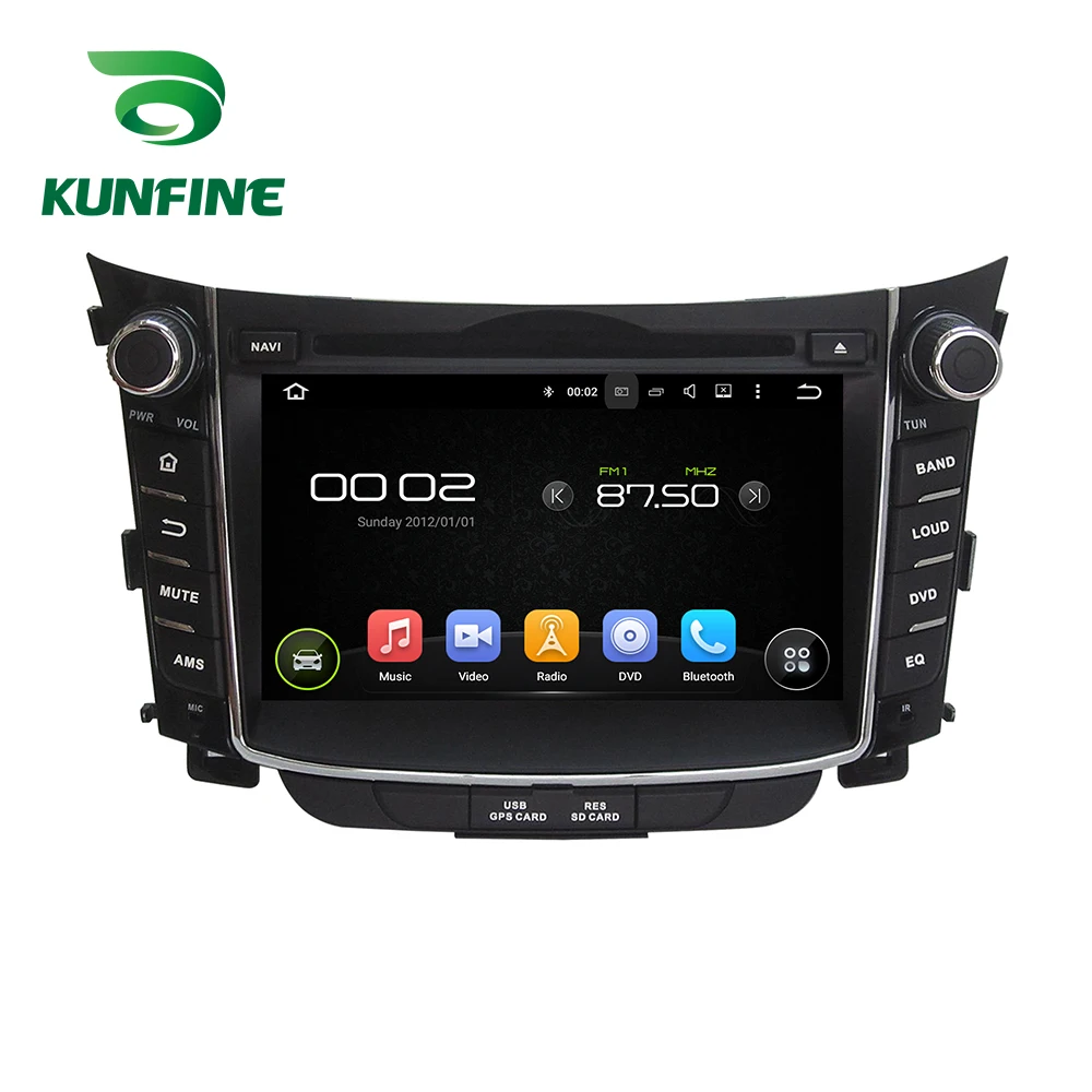 Perfect Octa Core 4GB RAM Android 8.0 Car DVD GPS Navigation Multimedia Player Stereo for Hyundai I30 2011-2016 Radio Headunit 0