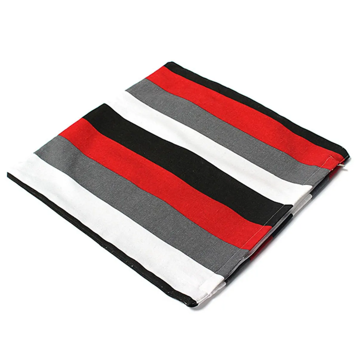

Pillow 40x40 Pillow cotton pillowcase White - gray - red - black stripes