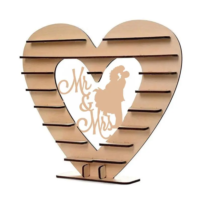 Пара-Mr& Mrs деревянное Шоколадное сердце десерт прозрачная, для конфет центральный стенд держатель украшения Свадебные вечеринки баров