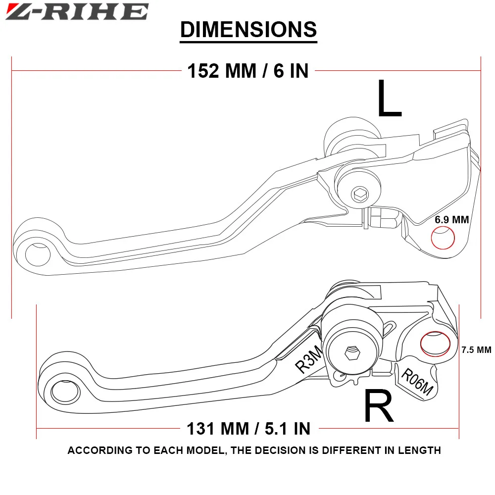 Для Yamaha WR 250F 400F 450F WR250F WR400F WR450F для Kawasaki KLX450R одна пара наивысшего качества CNC Pivot тормозные рычаги сцепления