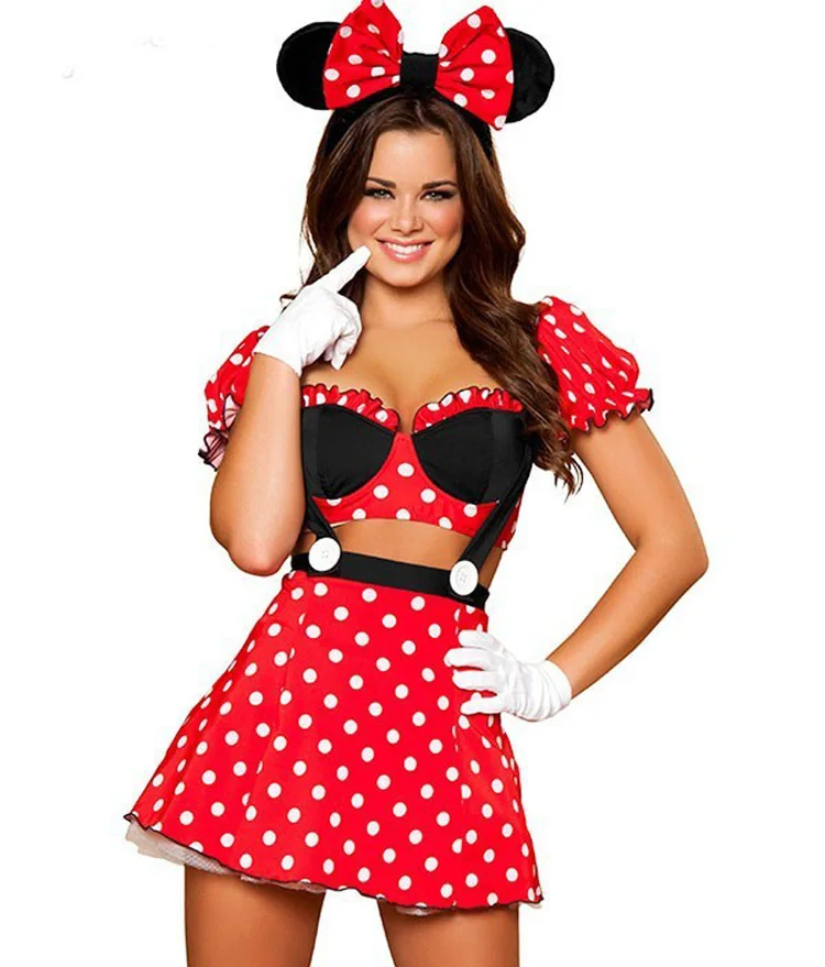 Ensen Miney mouse font b women b font dress love live font b cosplay b font