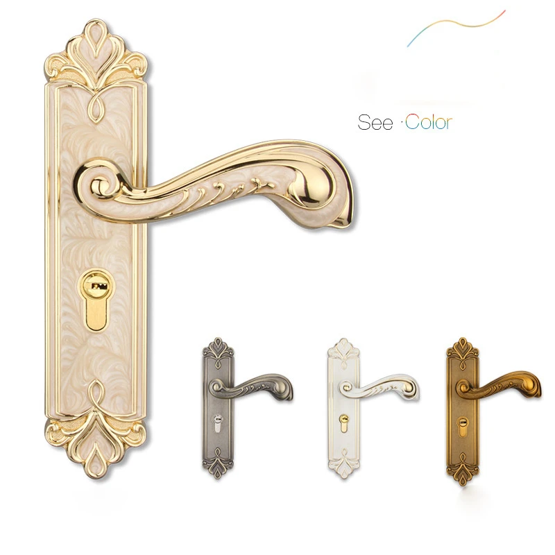  Zinc Alloy Personal Protection Home Lock Silent Solid Security Lock Door Latch Living Room Bedroom  - 33031680897