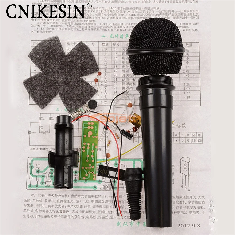 CNIKESIN Diy kit WXHT02 type FM wireless microphone | electronic parts maker Suite / radio DIY Электронные компоненты и