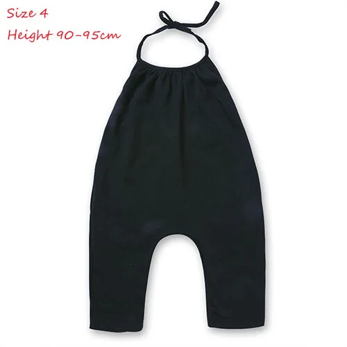 RP-220 Новая летняя модная одежда для новорожденных девочек комплект рукава брюки Для женщин пляжный костюм детские комбинезоны костюмы комплект От 3 до 7 лет - Цвет: Black