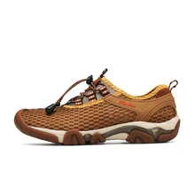 Мужская обувь с эластичной резинкой; Conmeive ; дышащая летняя обувь для прогулок; сандалии для верховой езды; Специальный амфибия 25195