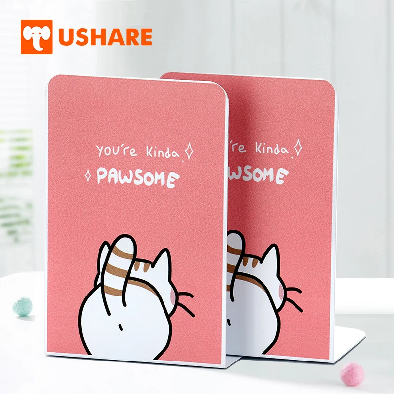 USHARE закладки 2 шт. новый стиль книжная полка милый кот Книга Держатель