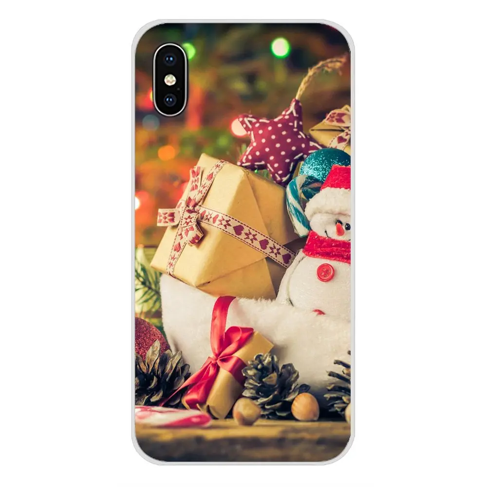 Аксессуары чехлы для Samsung Galaxy S4 S5 MINI S6 S7 edge S8 S9 S10 Plus Note 3 4 5 8 9 Новогодний
