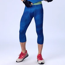 Компрессионное мужское трико эластичные быстросохнущие пот брюки мужские джоггеры леггинсы Рабочая одежда Капри Брюки Панталоны